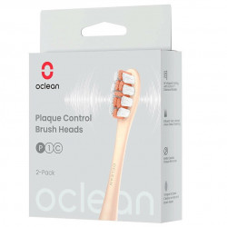 Набор сменных насадок Oclean Plaque Control-Brush Head (2-pk) (P1C8) золотистый