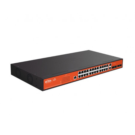 Коммутатор Wi-Tek WI-PCMS328GF черный