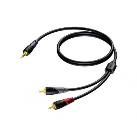 Кабель 3.5 mm jack - 2RCA PROCAB CLA711/3 3 м черный