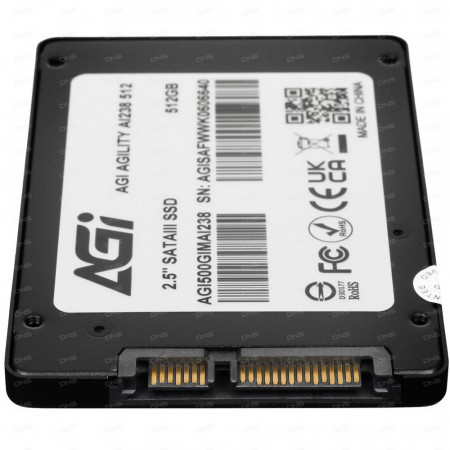 500 ГБ SSD диск AGI AI238 (AGI500GIMAI238-CB) чёрный