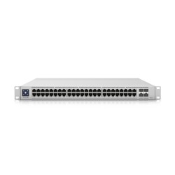 Коммутатор Ubiquiti UniFi Enterprise 48 PoE (USW-Enterprise-48-PoE) серебристый