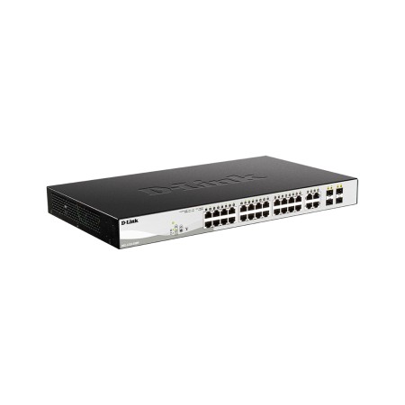 Коммутатор D-Link DGS-1210-28MP/F3A черный
