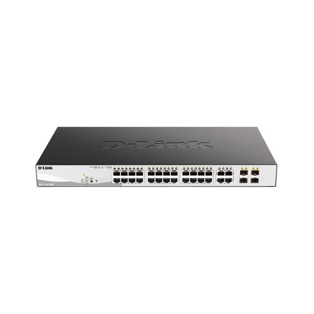 Коммутатор D-Link DGS-1210-28MP/F3A черный