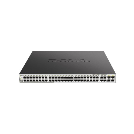 Коммутатор D-Link DGS-1210-52MP/F4A черный