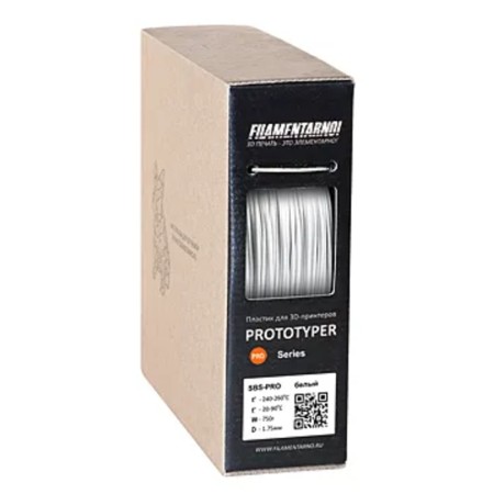 Пластик для 3D принтера Filamentarno! SBS-PRO (SBS175Б750) белый