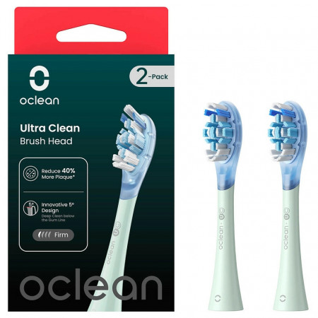 Набор сменных насадок Oclean Ultra Clean Brush Head (2-pk) (С04000251) Зеленый
