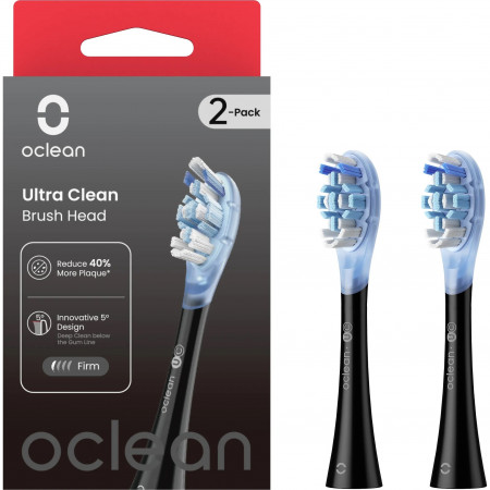 Набор сменных насадок Oclean Ultra Clean Brush Head (2-pk) (С04000254) Черный