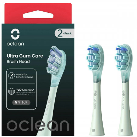 Набор сменных насадок Oclean Ultra Gum Care Brush Head (2-pk) (С040002532) Зеленый