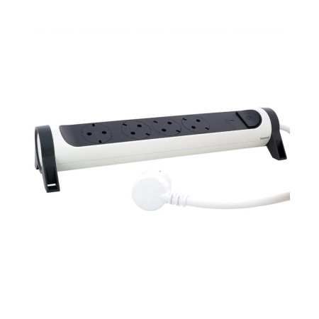 Сетевой фильтр Legrand 4x2К+З (694525) черно-белый 1,5м