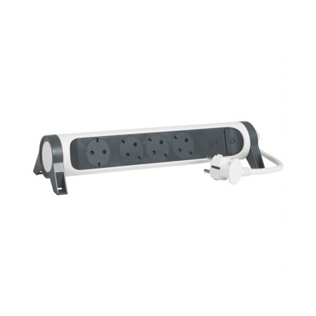 Сетевой фильтр Legrand 4x2К+З (694525) черно-белый 1,5м