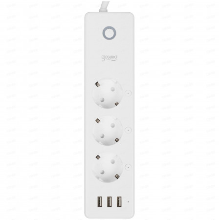 Умный сетевой фильтр Gosund Smart plug (P1) белый 1.5 м