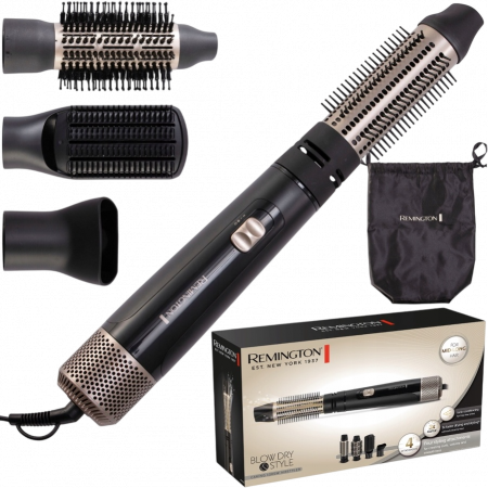 Фен-щетка Remington AS7500 черный, золотой