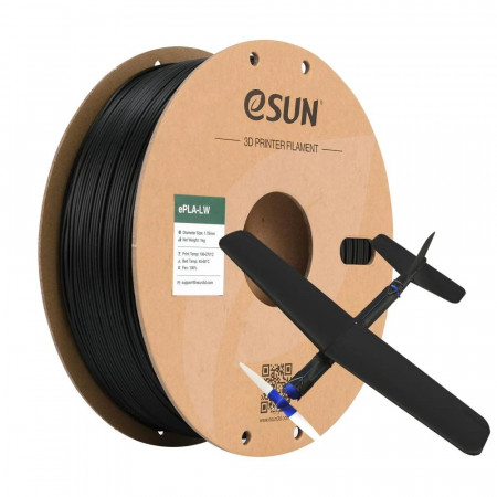 Пластик для 3D принтера eSUN Black (ePLA-LW175B1) черный