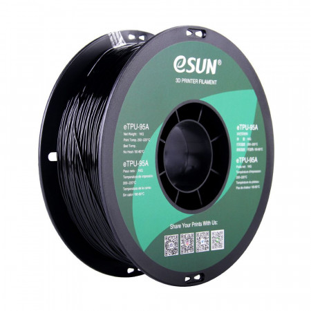 Пластик для 3D принтера eSUN Black (eTPU-95A175B1) черный