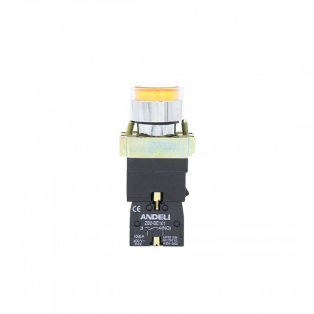 Кнопка открытая ANDELI XB2-BW3571 (XB2-BW3571) жёлтая