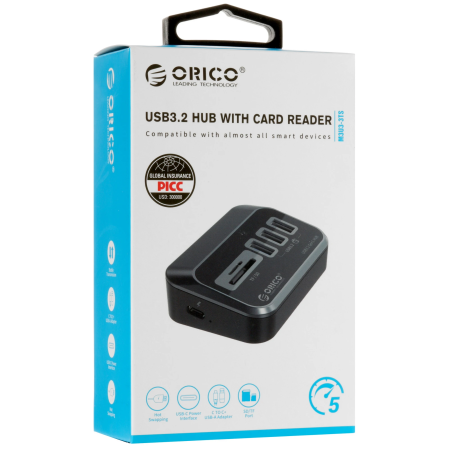 Док-станция ORICO M3U3-3TS-05-BK-BP черный