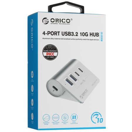 Док-станция ORICO M3U4-G2-05-SV-BP серебристый
