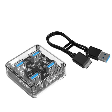 Док-станция ORICO MH4UC-U3-05-CR-BP прозрачный