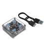 Док-станция ORICO MH4UC-U3-05-CR-BP прозрачный