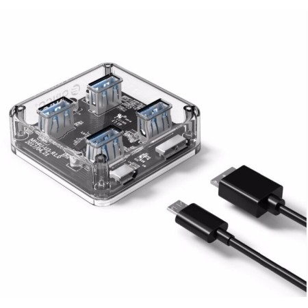 Док-станция ORICO MH4UC-U3-05-CR-BP прозрачный