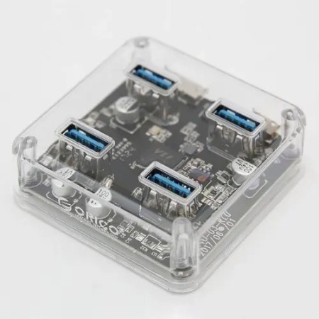 Док-станция ORICO MH4UC-U3-05-CR-BP прозрачный