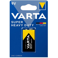 Батарейка Varta 9V 6F22 крона [6F22 (9V)] 1 шт желтый/черный