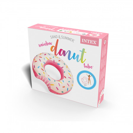 Круг Intex Rainbow Donut 56265NP розовый