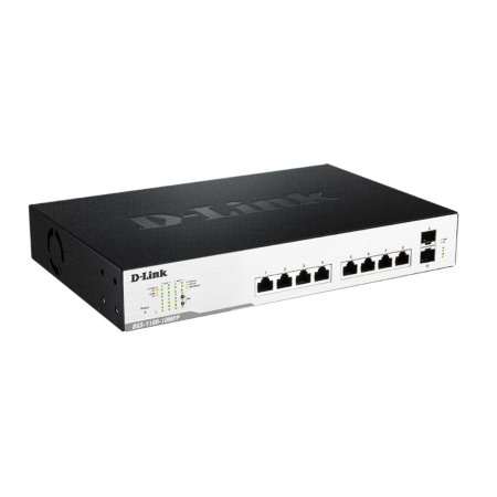 Коммутатор D-link DGS-1100-10MPP/B1A черный