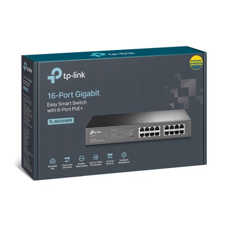 Коммутатор TP-Link TL-SG1016PE черный
