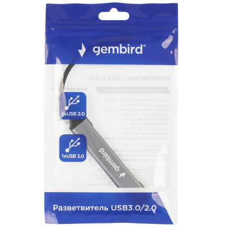 Док-станция Gembird UHB-C202 серый