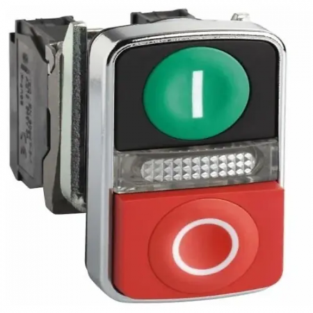 Кнопка двойная Schneider Electric XB4BW73731B5 (XB4BW73731B5) красный/зеленый