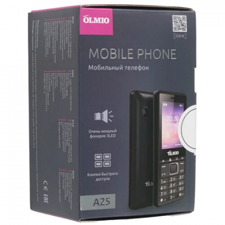 Мобильный телефон Olmio A25 (42528) синий/черный