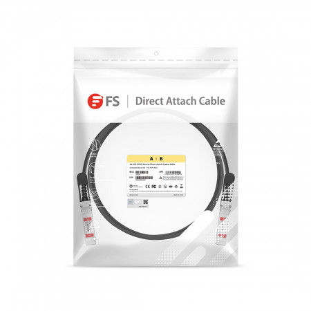 Пассивный кабель FS S28-PC01 25G SFP28 1m черный