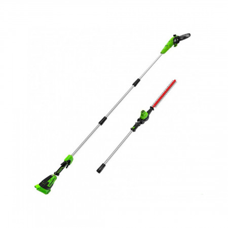 Аккумуляторный кусторез Greenworks G40PSH (1303907RU) зеленый (БЕЗ АККУМУЛЯТОРОВ)