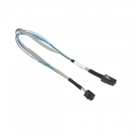 Кабель Mini SAS HD to Mini Sas HD Supermicro CBL-SAST-0508-02 0.5м голубой