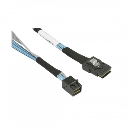 Кабель Mini SAS HD to Mini Sas HD Supermicro CBL-SAST-0508-02 0.5м голубой