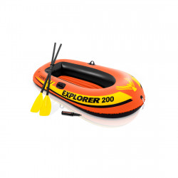 Надувная лодка INTEX Exlorer 200 set (58331NP) оранжевая