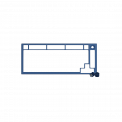 Верхняя панель Glorious GMMK Pro Top Frame (GLO-ACC-P75-TF-NB) синий