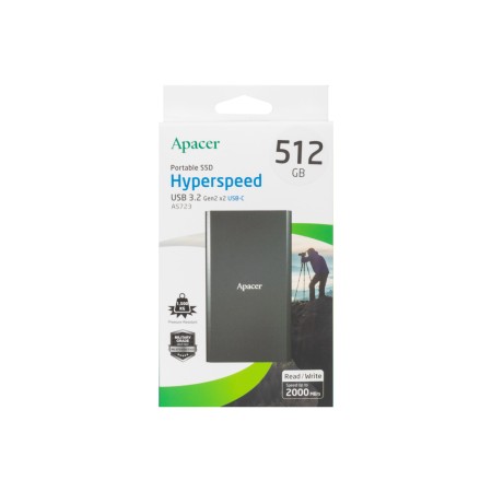 512 ГБ Внешний SSD диск Apacer AS723 (AP512GAS723B-1) черный