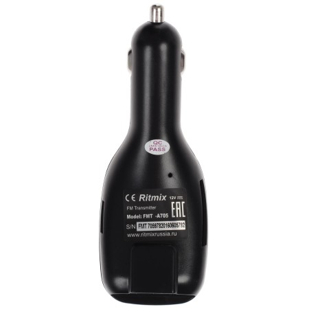 FM-трансмиттер Ritmix FMT-A705 (15118383) черный