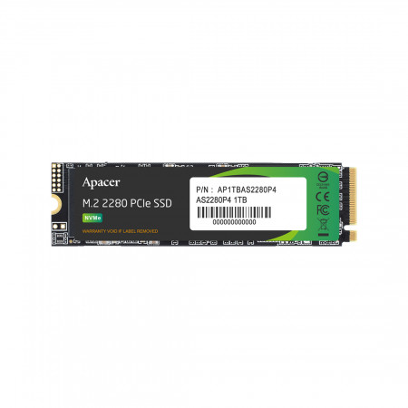 1000 ГБ SSD диск Apacer AS2280P4 (AP1TBAS2280P4) черный