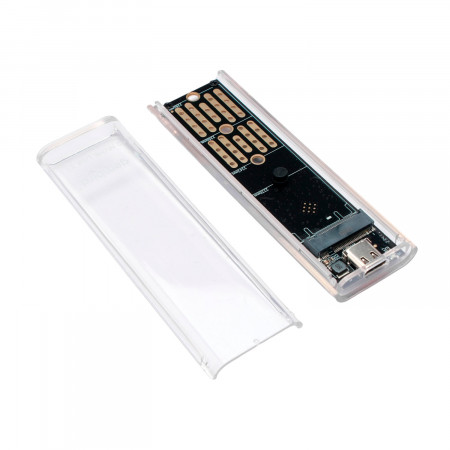 M2" Внешний бокс Gembird EEM2-NVME-2 прозрачный