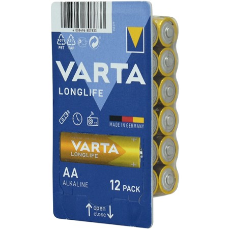 Батарейки Varta LR6/MN1500 AA [LR6/MN1500] (4106-2) 12 шт золотистый