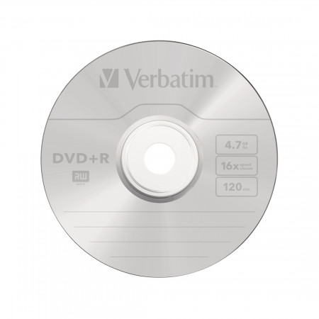 DVD-Диск Verbatim 43500 DVD+R, 4.7 ГБ, 16х, 25 шт серый