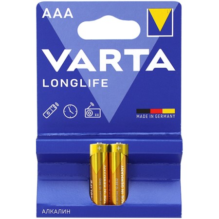 Батарейки Varta LR03/MN2400 AAA (LR03/MN2400) [4103-2] 2шт желтый/синий