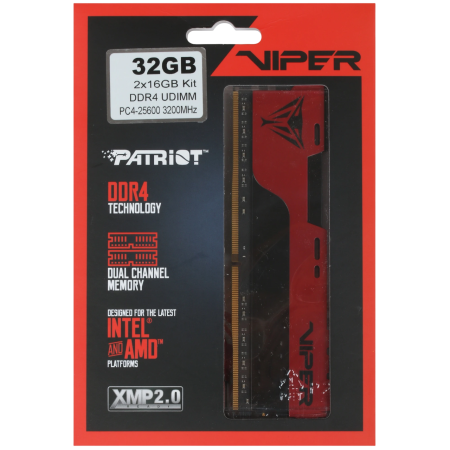 Оперативная память Patriot Viper Elite II (PVE2432G320C8K) 32 Гб черный