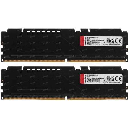 Оперативная память Kingston Fury Beast (KF564C32BBEAK2-32) 32 ГБ черный