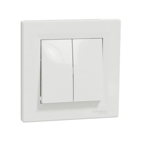 Выключатель Schneider Electric Asfora EPH0600121 2 клавишный белый