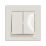 Выключатель Schneider Electric Asfora EPH0600123 2х клавишный кремовый