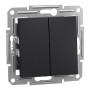 Выключатель Schneider Electric Asfora EPH0600171 2х клавишный антрацит